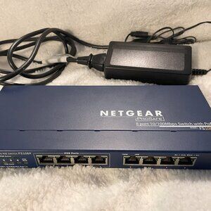 Netgear ProSafe 8 Port 10/100 Switch with Power over Ethernet FS108P